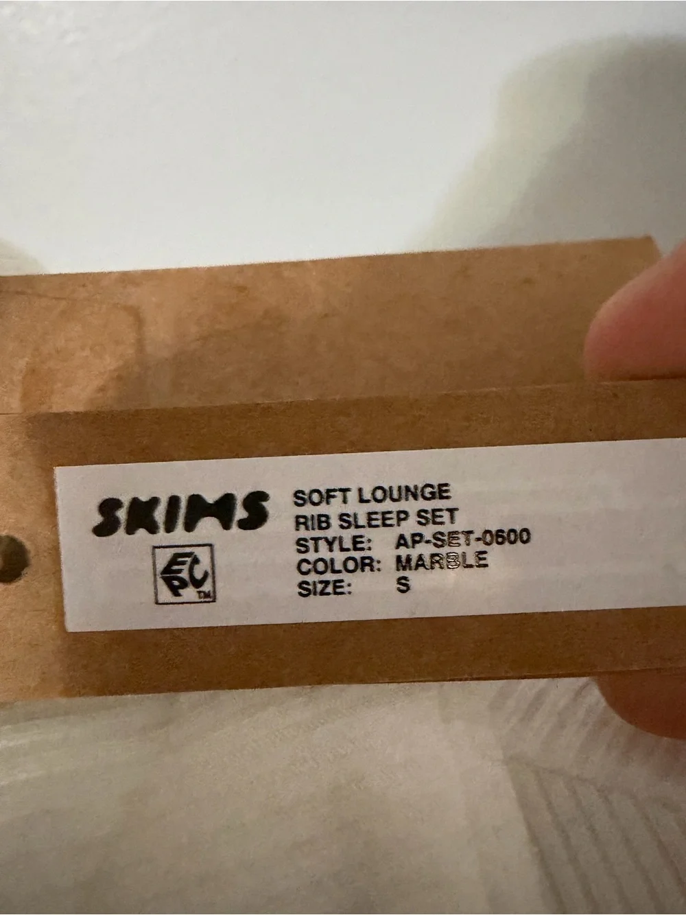 SKIMS Soft Lounge Rib Sleep Set in Marble